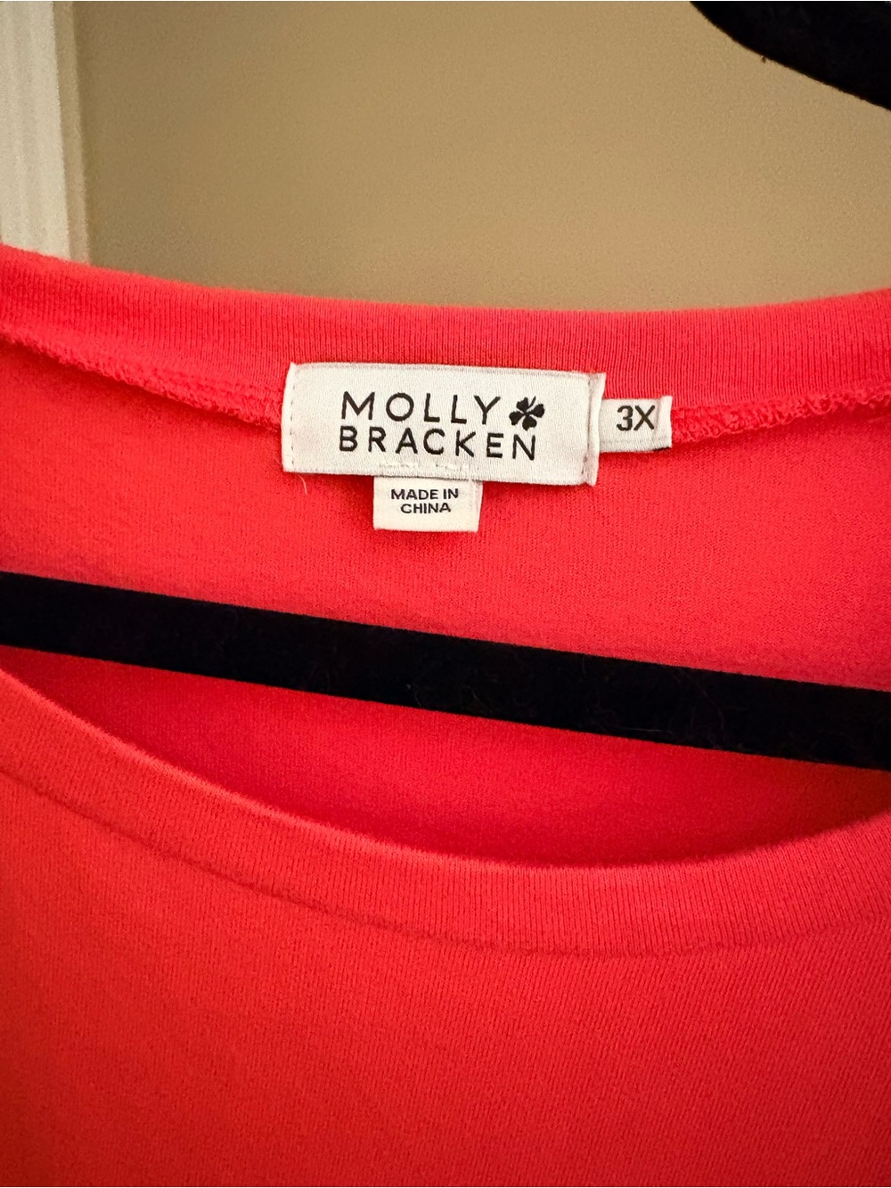 Coral Ruffle-Shoulder Shirt - Picture 3 of 5